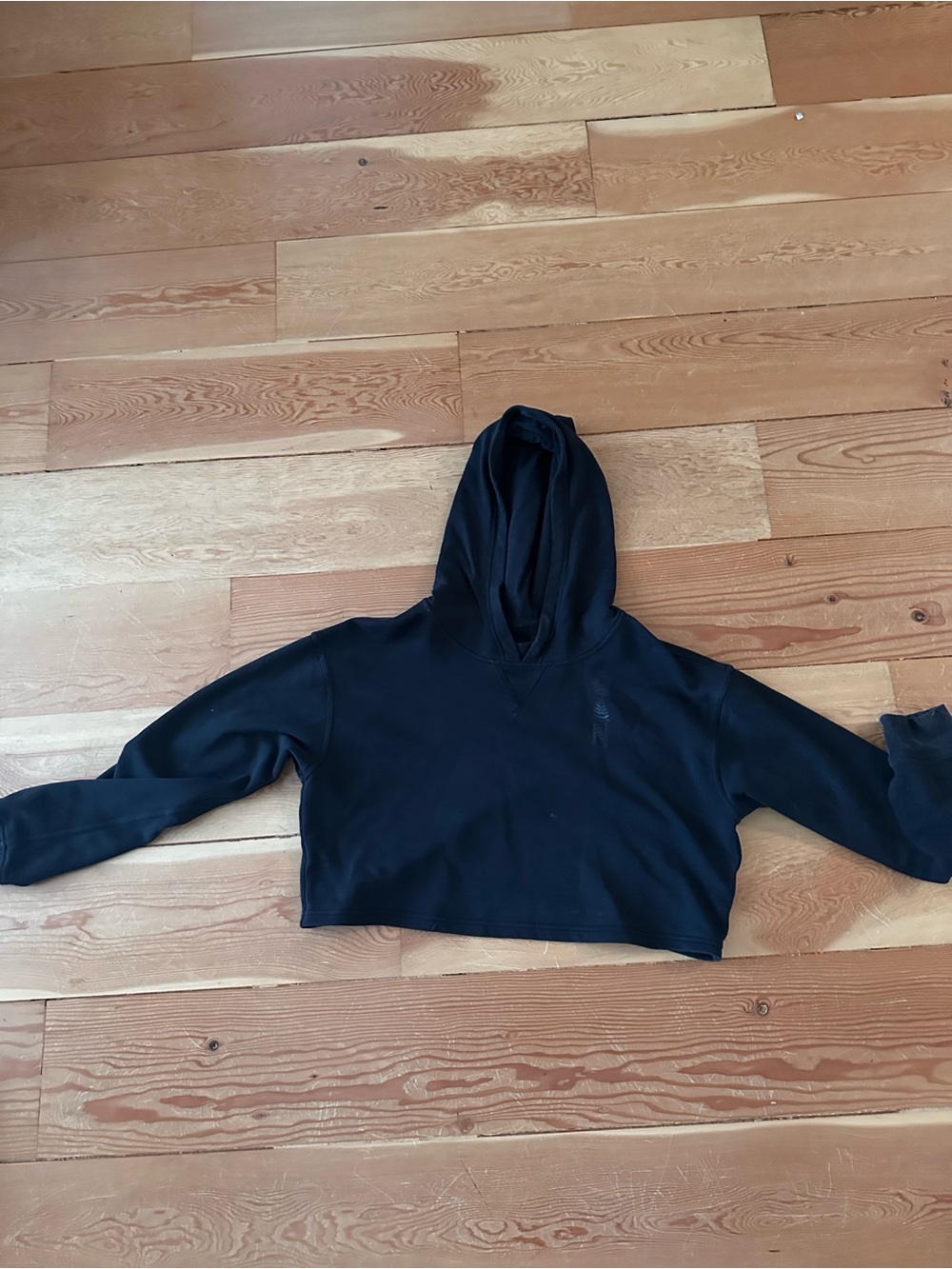 lululemon athletica Black Cropped Hoodie